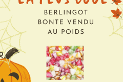 Affiche Halloween Mignon Citrouille Orange et Jaune - 1